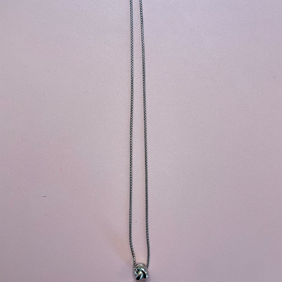 Borsheims Sterling Silver Love Knot Pendant, 18" - Picture 3 of 4